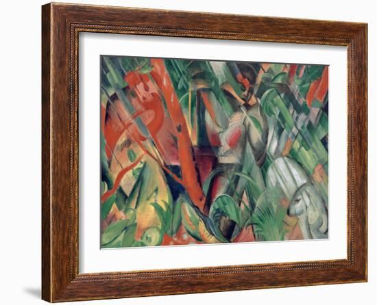 In the rain 1912-Franz Marc-Framed Giclee Print