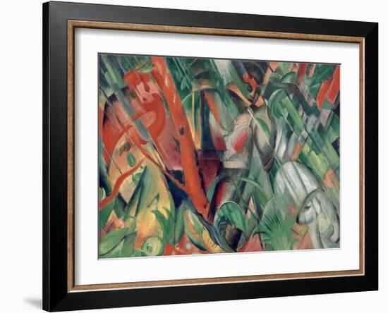 In the rain 1912-Franz Marc-Framed Giclee Print