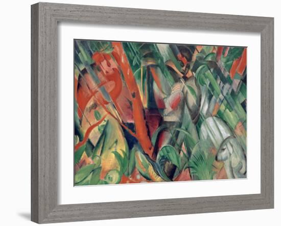 In the rain 1912-Franz Marc-Framed Giclee Print