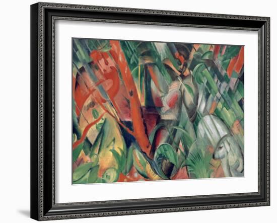 In the rain 1912-Franz Marc-Framed Giclee Print