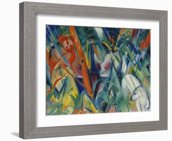 In the Rain, 1912-Franz Marc-Framed Giclee Print