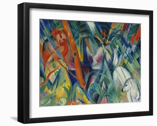 In the Rain, 1912-Franz Marc-Framed Giclee Print