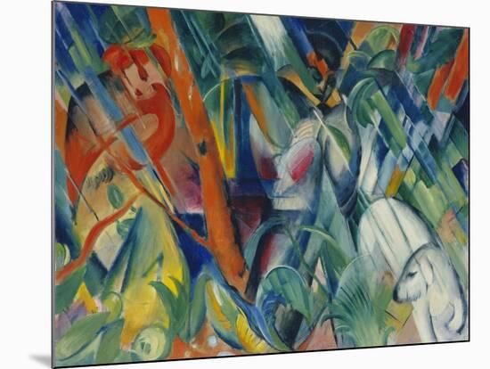 In the Rain, 1912-Franz Marc-Mounted Giclee Print