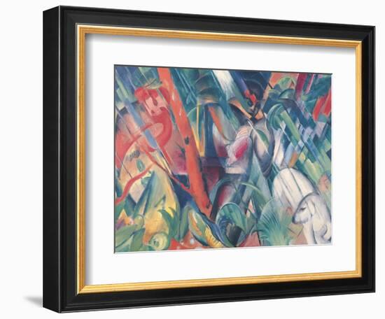 In the Rain, 1912-Franz Marc-Framed Giclee Print