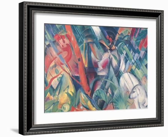 In the Rain, 1912-Franz Marc-Framed Giclee Print