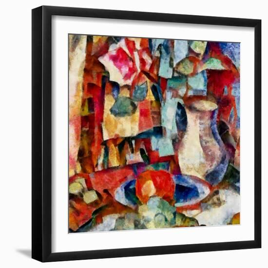 In the red #18,2017-Alex Caminker-Framed Giclee Print