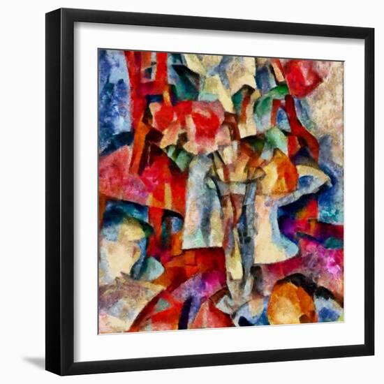In the red #22,2017-Alex Caminker-Framed Giclee Print
