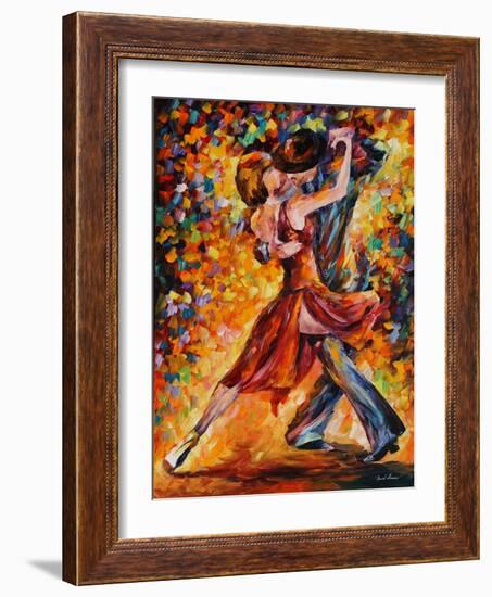 In the Rhythm of Tango-Leonid Afremov-Framed Art Print