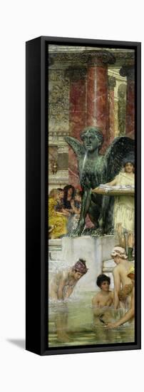 In the Roman Baths, or Roman Women in the Bath, 1876-Sir Lawrence Alma-Tadema-Framed Premier Image Canvas