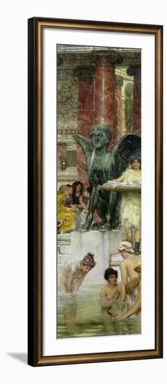 In the Roman Baths, or Roman Women in the Bath, 1876-Sir Lawrence Alma-Tadema-Framed Giclee Print