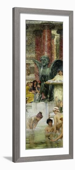 In the Roman Baths, or Roman Women in the Bath, 1876-Sir Lawrence Alma-Tadema-Framed Giclee Print