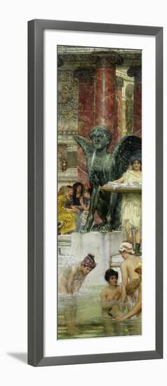 In the Roman Baths, or Roman Women in the Bath, 1876-Sir Lawrence Alma-Tadema-Framed Giclee Print