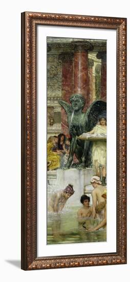 In the Roman Baths, or Roman Women in the Bath, 1876-Sir Lawrence Alma-Tadema-Framed Giclee Print