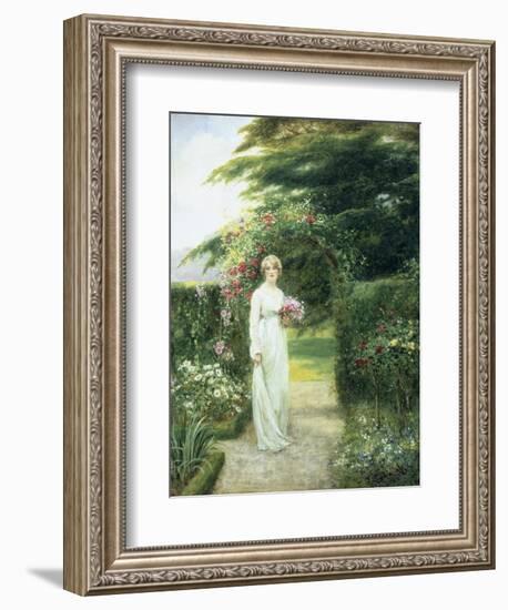 In the Rose Garden-Henry John Yeend King-Framed Giclee Print