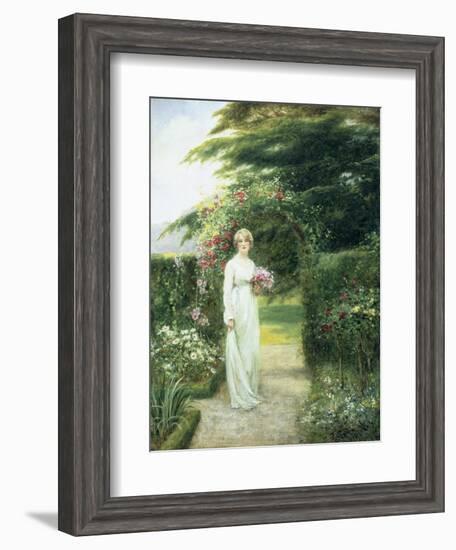 In the Rose Garden-Henry John Yeend King-Framed Giclee Print