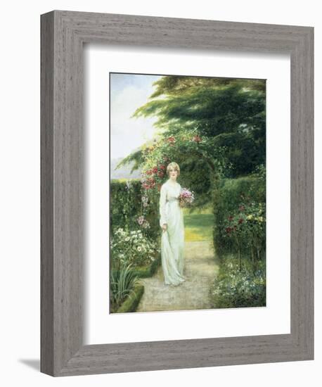 In the Rose Garden-Henry John Yeend King-Framed Giclee Print