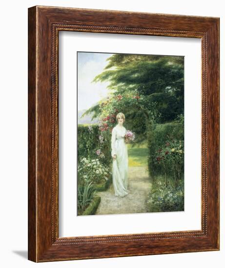 In the Rose Garden-Henry John Yeend King-Framed Giclee Print