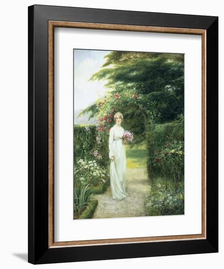 In the Rose Garden-Henry John Yeend King-Framed Giclee Print