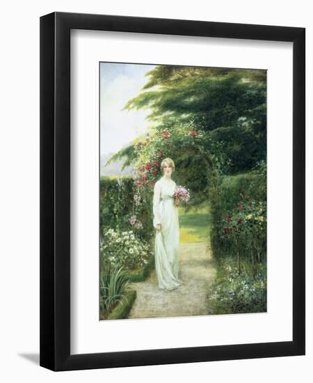 In the Rose Garden-Henry John Yeend King-Framed Giclee Print