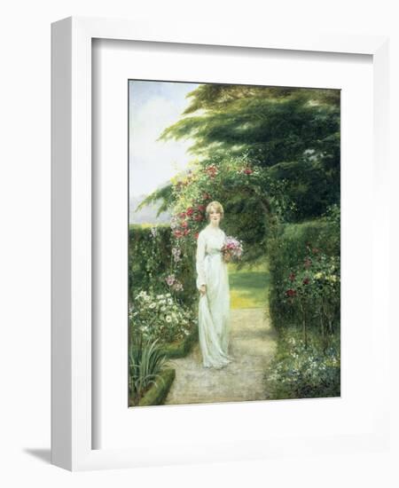 In the Rose Garden-Henry John Yeend King-Framed Giclee Print