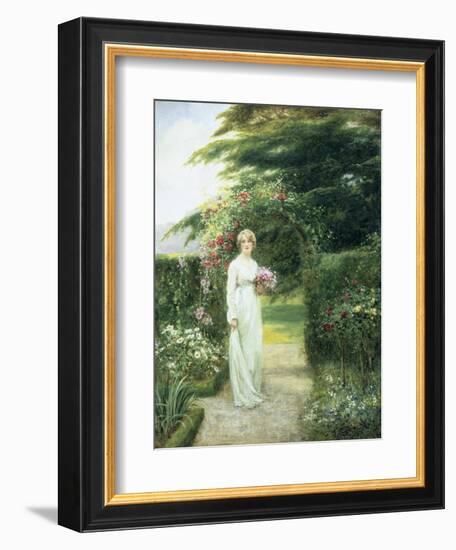 In the Rose Garden-Henry John Yeend King-Framed Giclee Print