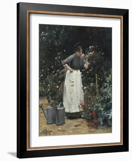 In the Rose Garden-Victor Gilbert-Framed Giclee Print