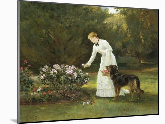 In the Rose Garden-Heywood Hardy-Mounted Giclee Print