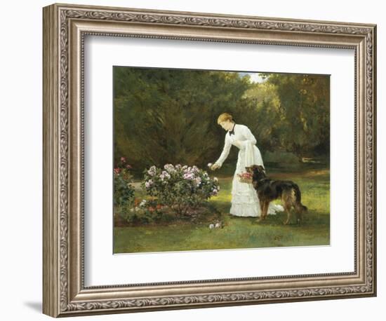 In the Rose Garden-Heywood Hardy-Framed Giclee Print