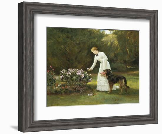 In the Rose Garden-Heywood Hardy-Framed Giclee Print