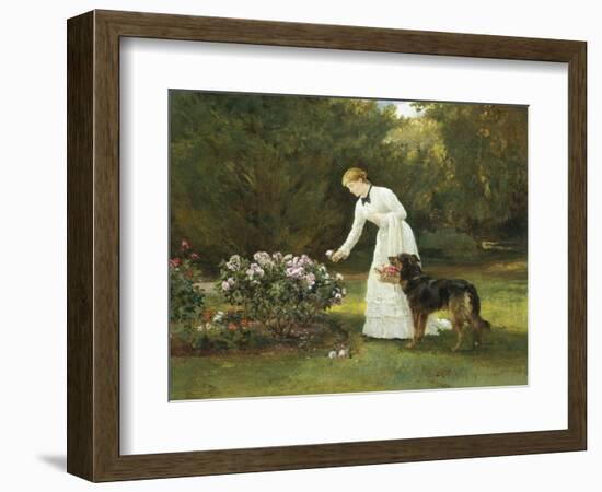 In the Rose Garden-Heywood Hardy-Framed Giclee Print