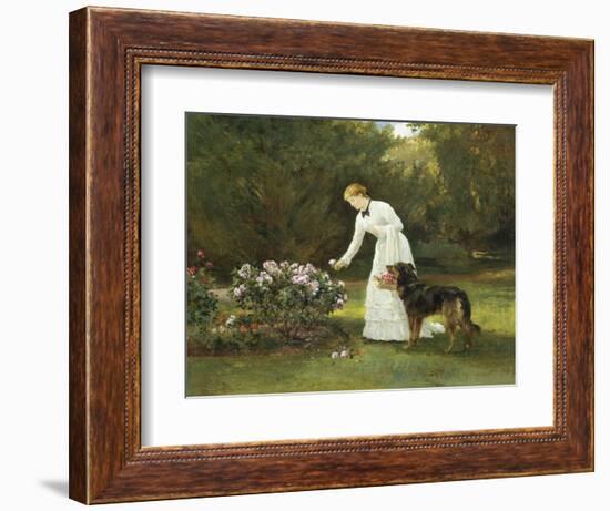 In the Rose Garden-Heywood Hardy-Framed Giclee Print