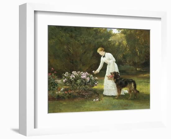 In the Rose Garden-Heywood Hardy-Framed Giclee Print