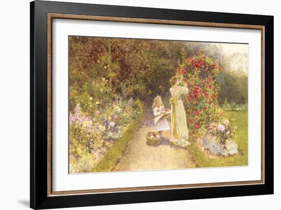 In the Rose Garden-Thomas J. Lloyd-Framed Giclee Print