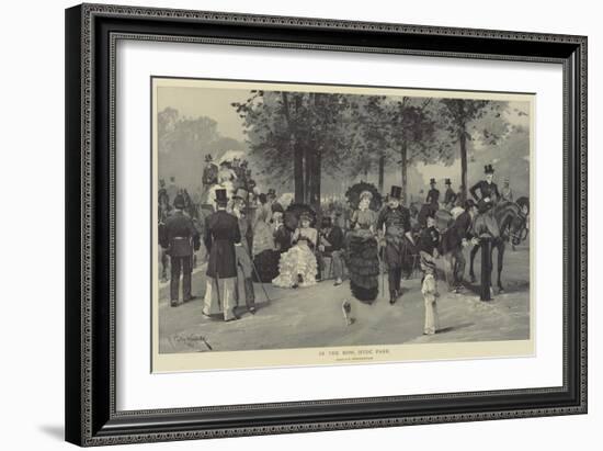 In the Row, Hyde Park-Richard Caton Woodville II-Framed Giclee Print