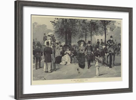 In the Row, Hyde Park-Richard Caton Woodville II-Framed Giclee Print