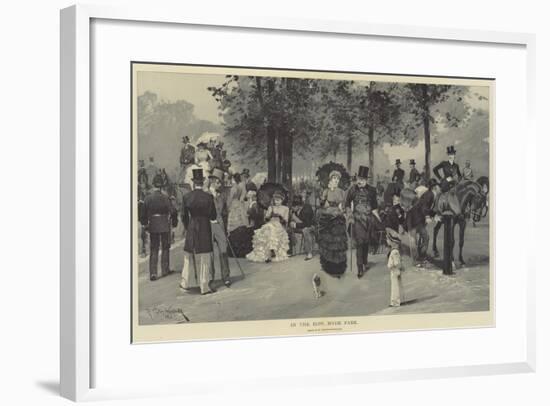 In the Row, Hyde Park-Richard Caton Woodville II-Framed Giclee Print