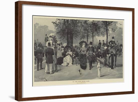 In the Row, Hyde Park-Richard Caton Woodville II-Framed Giclee Print