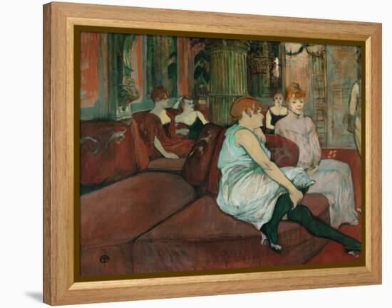 In the Salon at Rue Des Moulins, 1894-Henri de Toulouse-Lautrec-Framed Premier Image Canvas