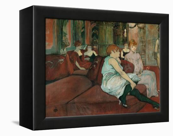 In the Salon at Rue Des Moulins, 1894-Henri de Toulouse-Lautrec-Framed Premier Image Canvas