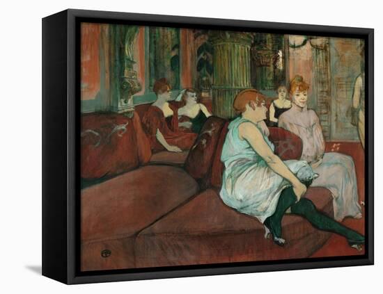 In the Salon at Rue Des Moulins, 1894-Henri de Toulouse-Lautrec-Framed Premier Image Canvas