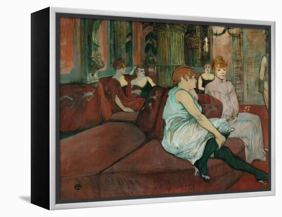In the Salon at Rue Des Moulins, 1894-Henri de Toulouse-Lautrec-Framed Premier Image Canvas