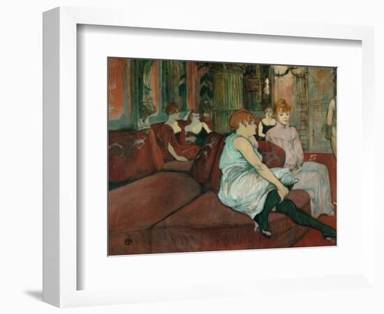 In the Salon at Rue Des Moulins, 1894-Henri de Toulouse-Lautrec-Framed Giclee Print