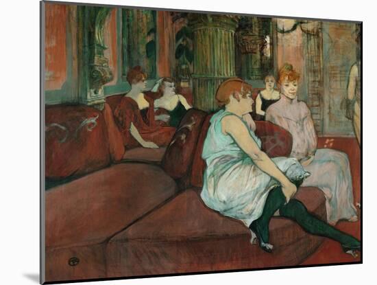 In the Salon at Rue Des Moulins, 1894-Henri de Toulouse-Lautrec-Mounted Giclee Print