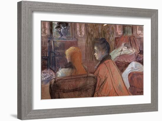 In the Salon-Henri de Toulouse-Lautrec-Framed Giclee Print