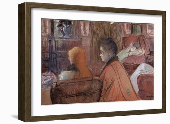 In the Salon-Henri de Toulouse-Lautrec-Framed Giclee Print