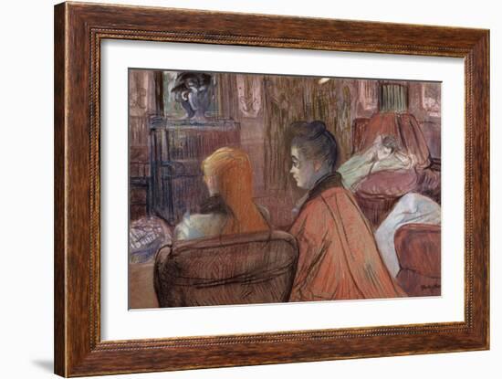 In the Salon-Henri de Toulouse-Lautrec-Framed Giclee Print