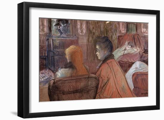 In the Salon-Henri de Toulouse-Lautrec-Framed Giclee Print