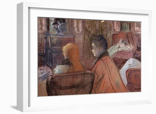 In the Salon-Henri de Toulouse-Lautrec-Framed Giclee Print