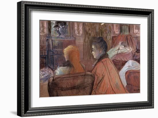 In the Salon-Henri de Toulouse-Lautrec-Framed Giclee Print