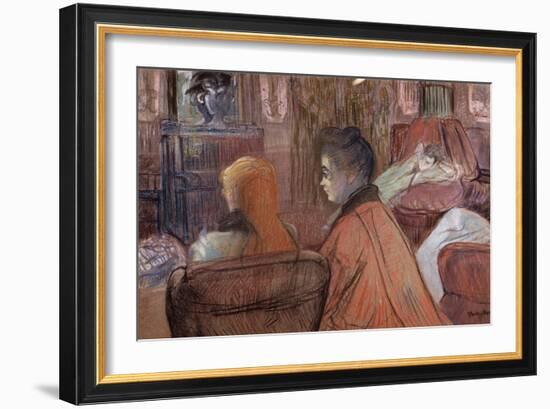 In the Salon-Henri de Toulouse-Lautrec-Framed Giclee Print